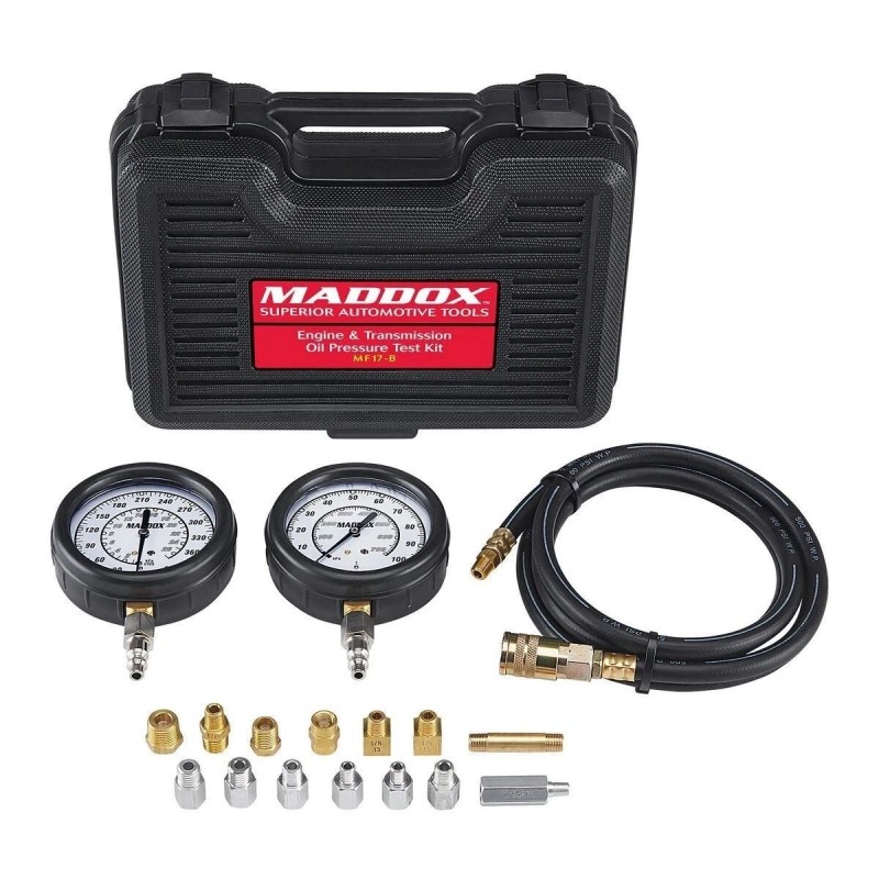 Maddox New Automotive Engine Transmission Oil Pressure Tester Gauge Diagnostic