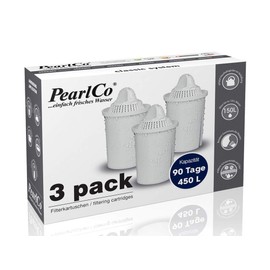 PearlCo Water Filter Cartridges Pack 3 For PearlCo and Brita® Classic