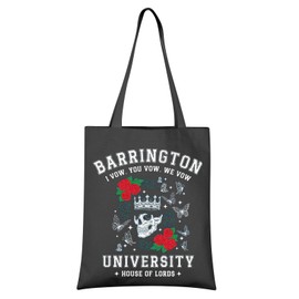 VAMSII University Inspired Gift Dark Romance Novel Lover Gift The Ritual Book Reusable Tote Bag (UNIVERSITY tote)