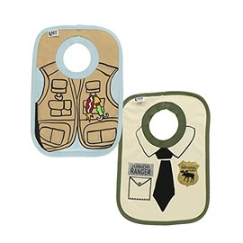 LazyOne Animal-Print Baby Bibs, Infant Bibs, Cute Baby Shower Gifts, One Size, Pack of 4