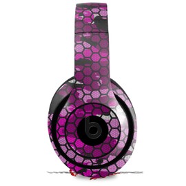 Skin Decal Wrap Compatible with Beats Studio 2 and 3 Wired and Wirelesss HEX Mesh Camo 01 Pink Skin Only Headphones NOT Included