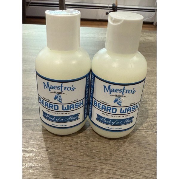 Maestro's Classic NEW 2 Pk Maestro's Classic Beard Wash Mark