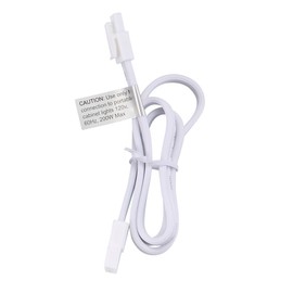 GETINLIGHT Connecting Cable for Puck Light IN-0107 & IN-0105 Series, Under Cabinet Lighting IN-0108 & IN-0109 Series, 2-Conductor, 2-Conductor, White Color, 32-inch, JC2-32-WH