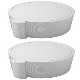 Hulless Hulless 100 Pcs Silver Cake Boards Mini Round Cake Cardboard 3.5 Inch for Mousse Cupcake, Dessert, Decorating, 8cm