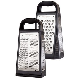 MICROPLANE Specialty 34019 Series 5–in - 1 Tower Grater 4–sided stainless steel blades and Applications Black