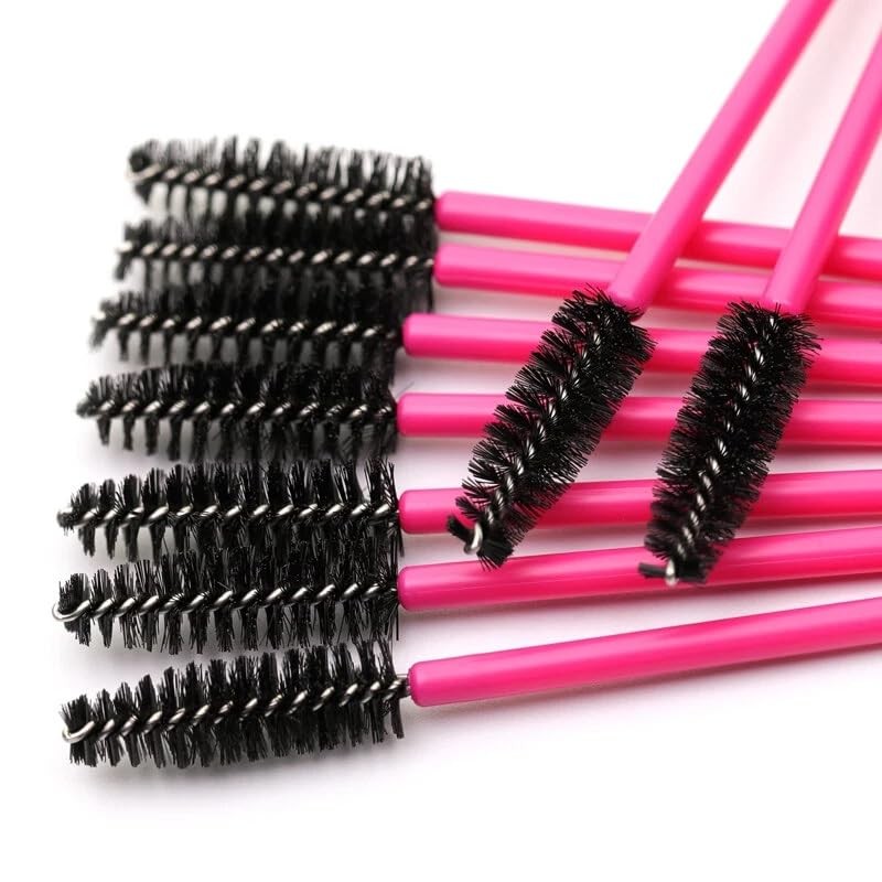 50 Pcs Disposable Mascara Wands, Eyelash & Eyebrow Spoolie Makeup
