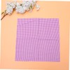 jojofuny 5Pcs Purple DIY Handmade Patchwork Fabric Set Cotton Printing