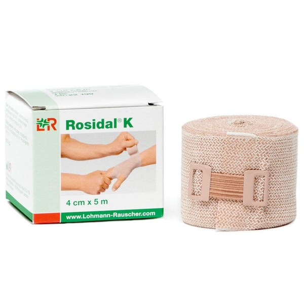 Lohmann & Rauscher-58402 Rosidal K Short Stretch Compression Bandage, For Use In The Management of Acute & Chronic Lymphedema, Edema, & Venous Insufficiency, 1.57" x 5.5 Yards (4cm x 5m), 1 Roll