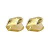 2Pcs Gold Plated Single Tooth Cap Hip Hop Teeth Plain