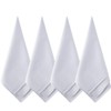 TUPARKA 12 Pack Pure White Cotton Handkerchiefs Large Pocket Squares