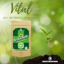 Organic Broccoli Seeds (Raven Variety) for Germination - 500g - Reliable High Sulforaphane Neck