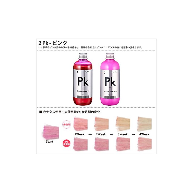 CALATAS Pk Pink Color Shampoo 8.5 fl oz (250 ml)