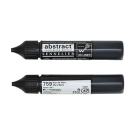 Sennelier Abstract Acrylic 3D Liner 27ml (Mars Black)