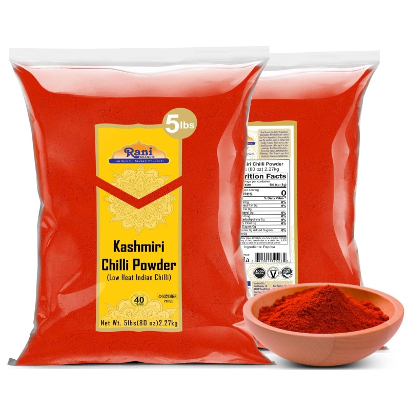 Rani Kashmiri Chilli Powder (Deggi Mirch, Low Heat) Ground Indian