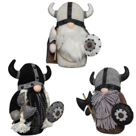 Faruxue Viking Handmade Plush Gnomes - Faceless Gnome Plush Doll Knight Dwarf Viking Gladiator Figurine Table Ornaments Holiday Home Decoration