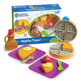 Learning Resources New Sprouts Waffle Time - Breakfast Pretend Play Food Kitchen Toys, Montessori Educational Game, Fine Motor Skills, Gifts for Boys and Girls