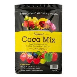 Potting Soil Mix 10 Quarts Envelor Indoor Plants Soil for Outdoor Plants 0.34 Cubic Feet Potting Mix Hydrated Coco Coir Mix for Plants Ready to Use Natural Plant Top Soil