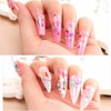 Heart Nail Art Glitter Sequins, 3D Laser Love Heart Nail