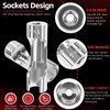 12030 Flare Nut Socket Set, 10pc, 10-19 mm 3/8" Drive