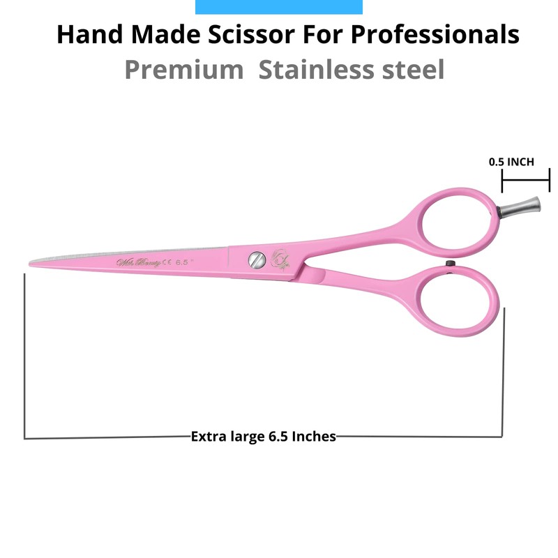 Pink Professional Barber Hairdressing Scissors THINNING Hair Cutting Shears Set+
