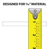 Outwater Plastics White 5/16'' Long Leg Styrene Plastic U-Channel/C-Channel 36
