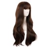 MapofBeauty 70 cm Length Flat Fringe Synthetic Fibre Wavy Cosplay