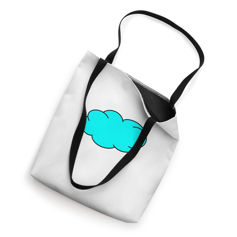Cyan Sky Cloud Tote Bag