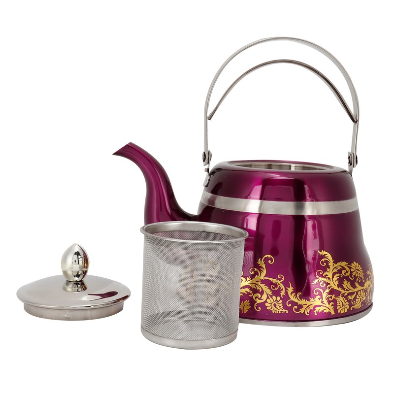 1.5L Teapot Classical Roman Tea Coffee Water Kettle Teaware Kitchen