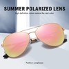 DUCO Classic Polarised Mirrored Pilot Sunglasses Mens Womens Vintage Polarized