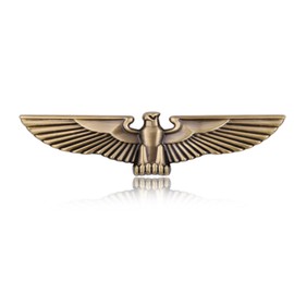 Eagle Metal car Emblem,Auto Emblem,3D Hawk Animal Decoration Metal car Sticker- Rear car Tail Decoration Sticker (Bronze)