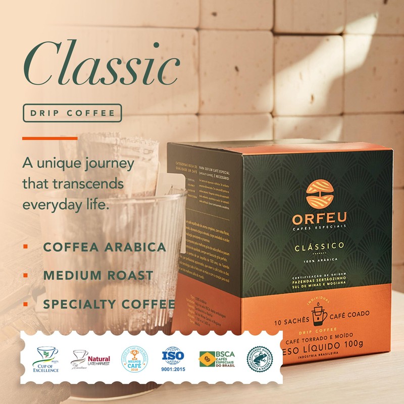 ORFEU - Special Coffee Classic Drip Sachet - 100% Arabica