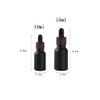 YORROR 10 Pack 10ml Thick Glass Dropper Bottle,Black Empty Refillable