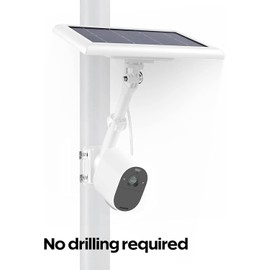 Wasserstein 2-in-1 Universal Pole Mount for Camera & Solar Panel Wyze Blink Ring Arlo Eufy