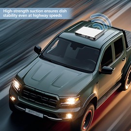 Starlink Mini Car Roof Mount Adjustable, Quick Release Flat Magnetic Mounting Kit Stuitable for Starlink Mini Dish, Aluminum Alloy Starlink Dish Protection Accessories for RV/Vans/Boat/Yachts