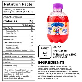 Chubby USA Soda 8.4 oz (250ml) 6 Pack (Tutti Frutti)