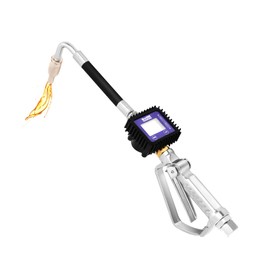 Electronic Oil Metering Gun Refueling Gun Tool for Refueling Trucks, Oil Fluid Dispenser, Oil Gun with Gauge, Quantitative Fueling Gun, Control Valve Fuel Petrol Oil Transfer Gun for Filling Fluids