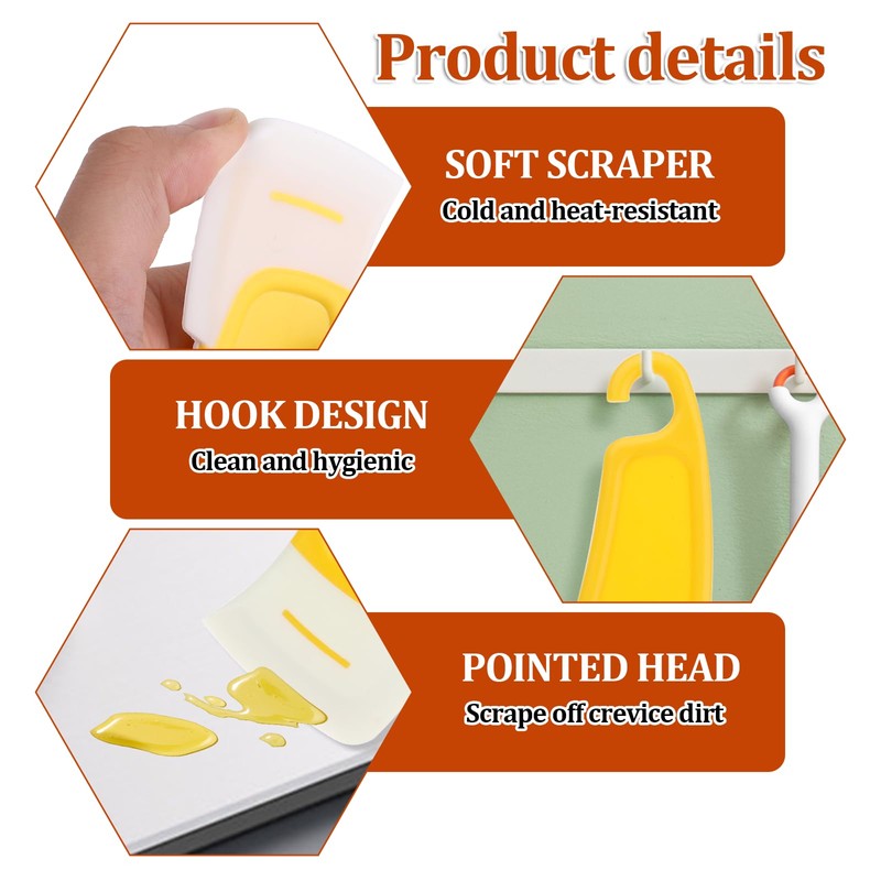 JJUNW 4 Pcs Kitchen Food Grade Silicone Spatula, 3D Printer