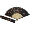 Kyosuu K-118 Kyoto Fan, Silk Yumeji, Camellia, Bag Included