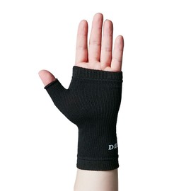 D&M 111830 Palm Support, Volleyball, Palm Support, Black, One Size, Left and Right Use, Made in Japan, Wrist, Shock, Abrasion Resistant, Compression, Sweat Absorbent, Quick Drying, Fixed Support,