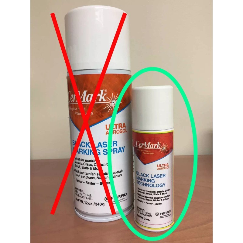 Cermark Ultra Laser Marking Aerosol for Metal High Resolution Permanent