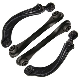 Detroit Axle - 4 Rear Lower Forward Upper Control Arms for 2013-2017 Ford Escape 2014 2015 2016, 2 Lower Forward Control Arms, 2 Upper Control Arms Replacement