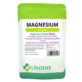Lindens Magnesium Oxide 500mg Triple Pack 270 Tablets Mineral Supplement