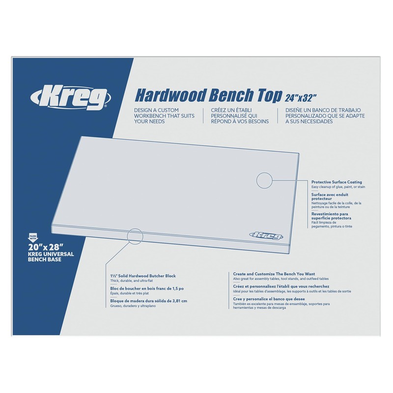 Kreg Hardwood Bench Top 24" x 32"