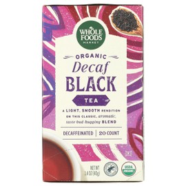 Whole Foods Market, Tea Black Decaf Organic, 20 Count