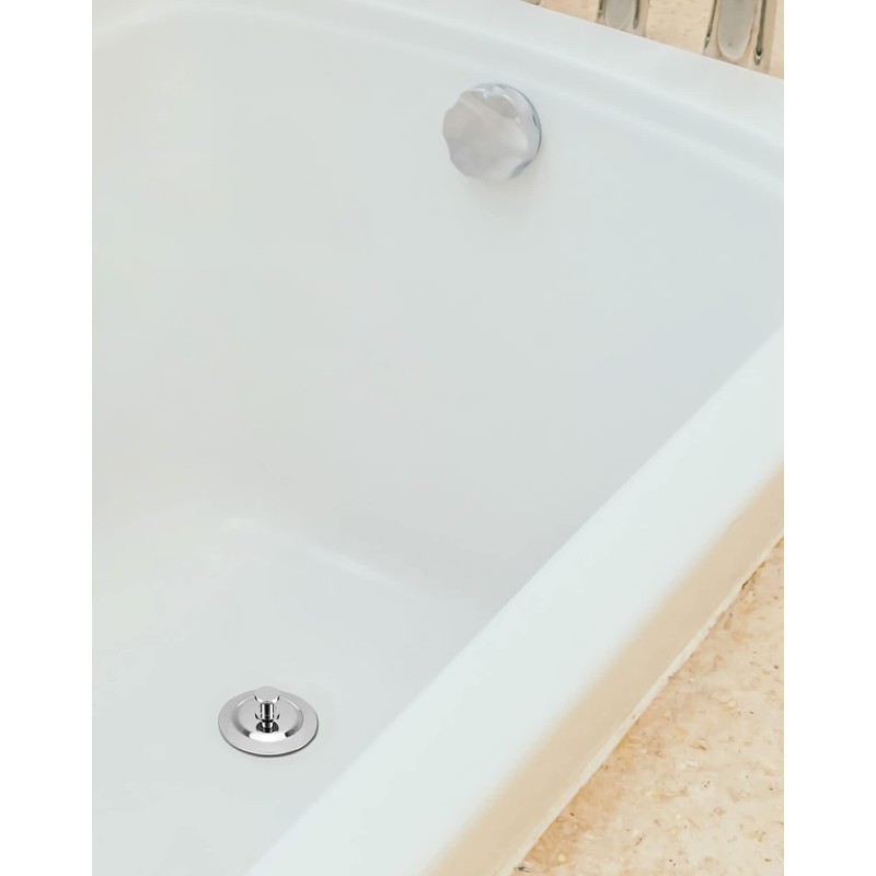 QWORK® 1 Pack Universal Bath Plug, Sink Plug, stainless steel