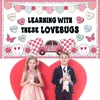 Justforjoyful 55PCS Valentine'S Day Classroom Bulletin Board Decorations Groovy Valentine's