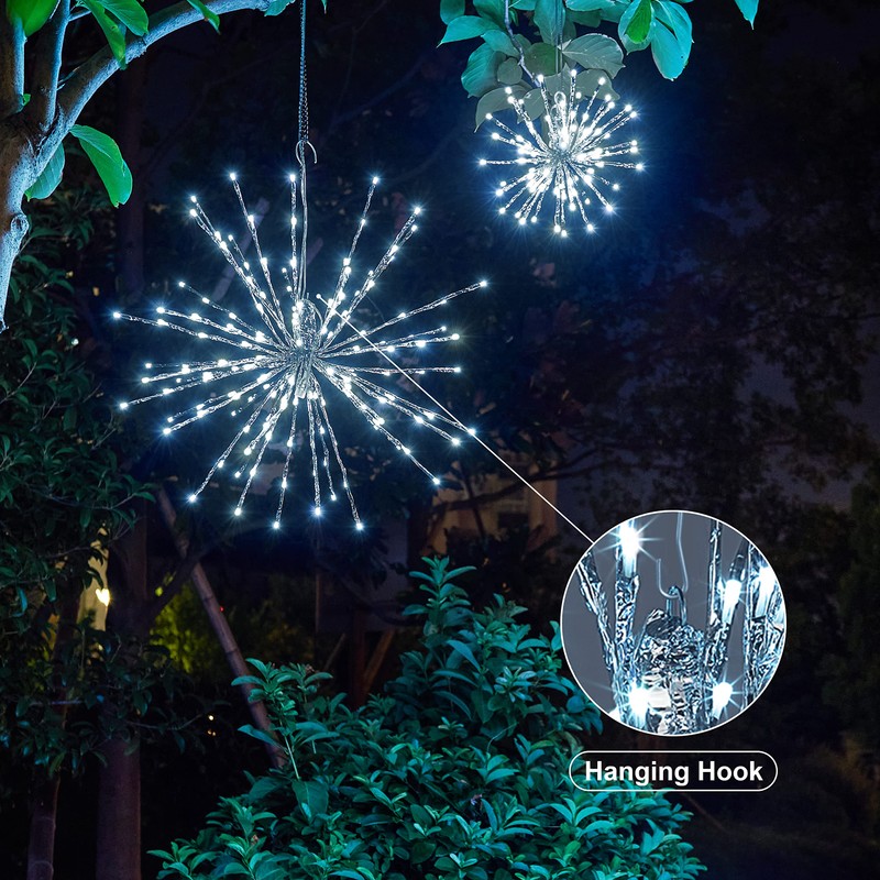 LIGHTSHARE 12" Starburst Light Lighted Ball 80 LED Firework Lights
