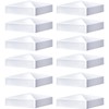 Taiyin 12 Pcs Pyramid White PVC Vinyl Post Top Caps,