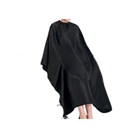 Barber Haircutting Cape Professional Waterproof Nylon Hair-Cutting Cape for Adults and Kids - 59" X 51", 1Pcs Black