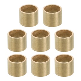 PATIKIL M10 Brass Spacers, 8 Pcs Metal Spacer Brass 10mm ID x 12mm OD x 10mm L Brass Spacers Screw Standoff for 3/8 Inch or M10 Screw